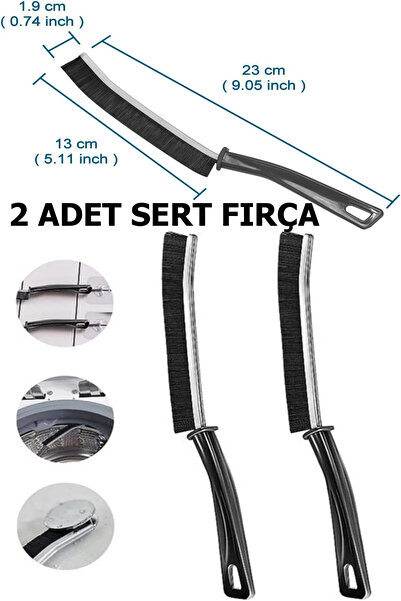 Profit Home قطعتان من الفرشاة الصلبة، فرشاة تنظيف دقيقة، فرشاة تنظيف تفاصيل ح...