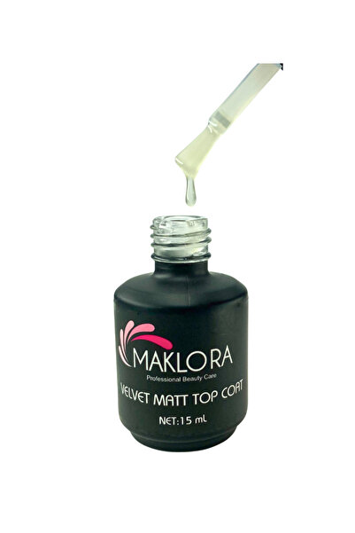 Maklora Kalıcı Oje Velvet Matt Top Coat 15ml