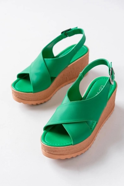 PATRON SHOES Sandale cu toc încrucișat pentru femei