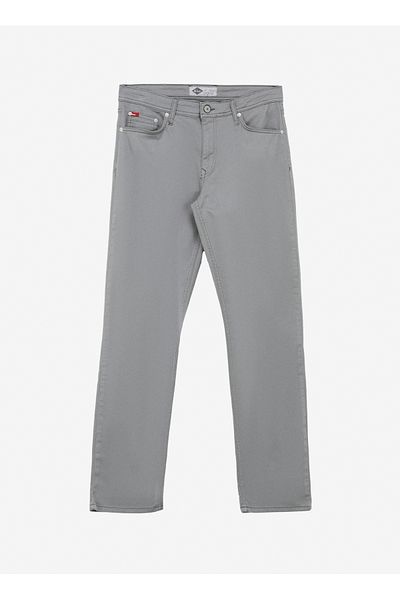 Lee Cooper Κανονική μέση κανονική γκρι ανδρική παντελόνα 242 LCM 221003 JAGGER ND 1 ΓΚΡΙ