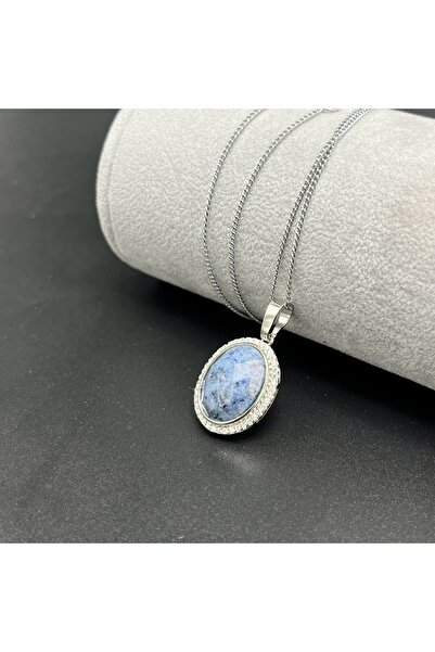 YILDIZ DOĞAL TAŞ Sertifikalı Lapis Doğal Taş Kolye (KARARMAMA GARANTİLİ)