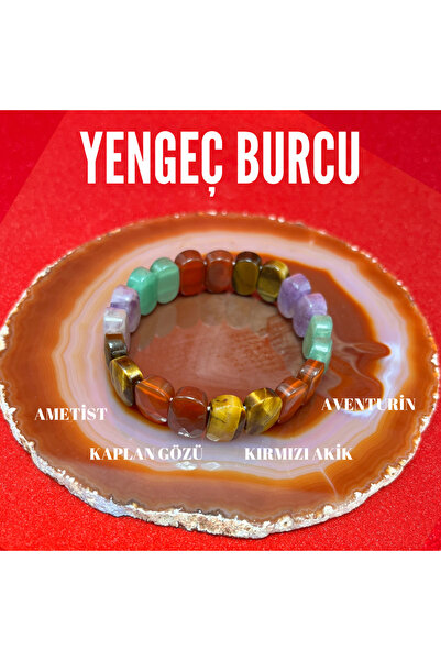 YILDIZ DOĞAL TAŞ Sertifikalı Yengeç Burcu Doğal Taş Roleks Bileklik