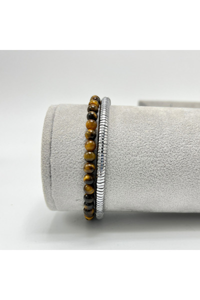 CERTIFIED Tiger Eye & Hematite Bracelet