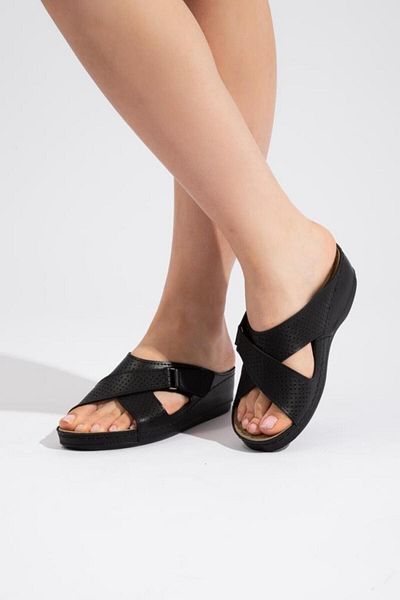 Roy Jones Dámský ortopedický kříž na suchý zip Nastavitelný top detail Pohodlný model Daily Slippers Soft