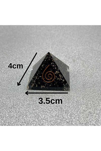 YILDIZ DOĞAL TAŞ Sertifikalı Shungite Orgonit Piramit 4x3.5 Cm 35 gr