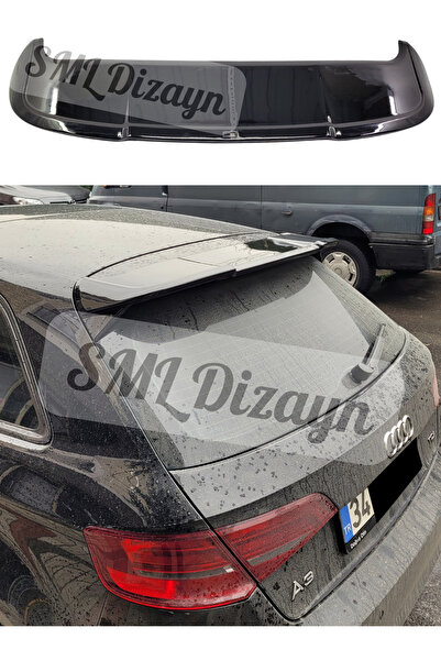 SML Dizayn Audi A3 2013-2018 Hatchback-Sportback Bagaj-Tavan-Roof-Spoiler-Spo...