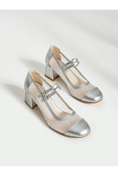 Alemdar Shoes CASEY Silver Heeled Women's Shoes