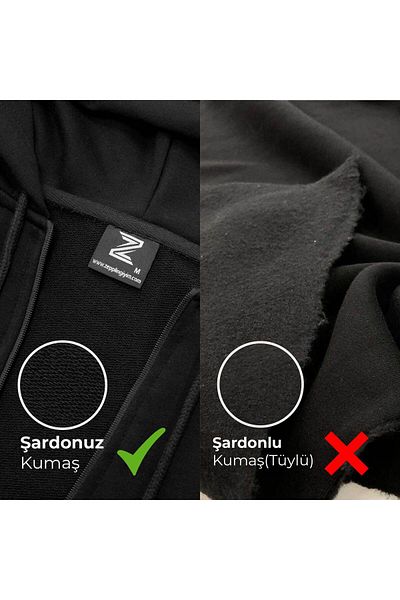 Z zepplin Суитшърт с качулка Gorilla Black с цип и лимитирана серия