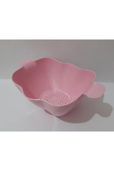 renkli çiçekler Strainer Plastic Vegetable Fruit Pasta Strainer