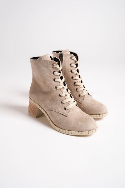 BZ Moda LUX Lace Up με φερμουάρ Ορθοπεδική σόλα Αδιάβροχη και Ψυχρή Ανθεκτική Γυναικείες Μπότες Suede TT Ten