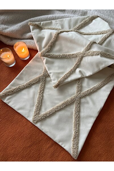 punch passion Διακοσμητικό κάλυμμα μαξιλαριού 2 τεμαχίων με κέντημα διάτρησης...