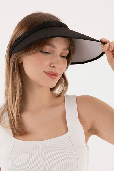 Hat Town UV Protective Straw Visor Visor Tennis Hat