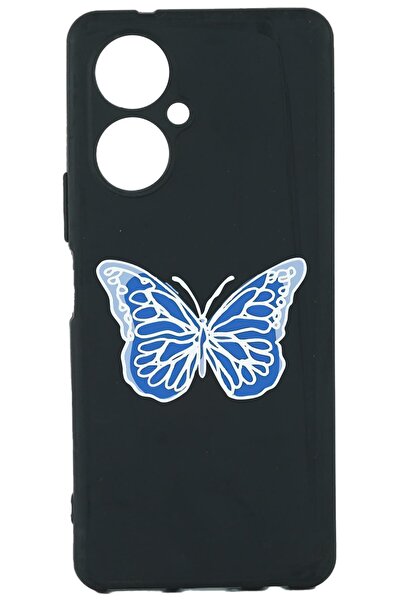 TECNO Camon 19 Baskılı Ve Kamera Korumalı Siyah Renk Silikon Kılıf