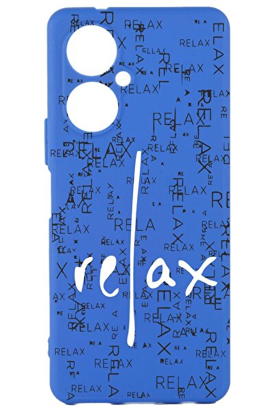 TECNO Camon 19 Blue Color Silicone Case with Print and Camera Protection