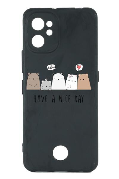 Reeder S19 Max Pro Baskılı Ve Kamera Korumalı Siyah Renk Silikon Kılıf