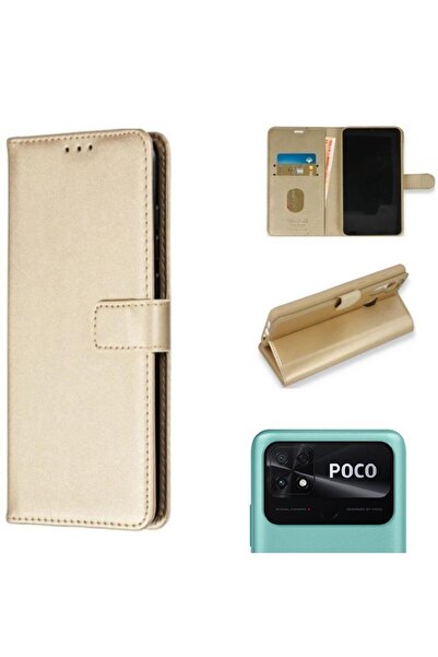 BGAKSESUAR Xiaomi Poco C40 Uyumlu Cüzdanlı Ve Kapaklı Kılıf