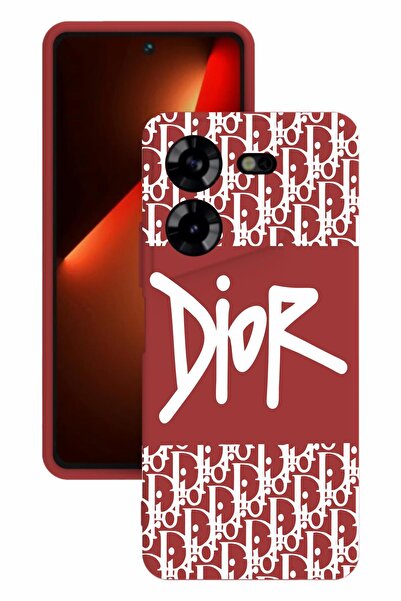 TECNO Pova 5 Printed and Camera Protected Red Color Silicone Case