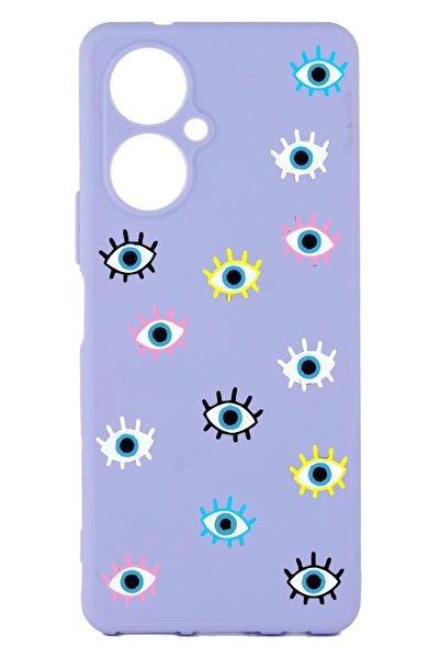 TECNO Camon 19 Printed and Camera Protected Lilac Color Silicone Case