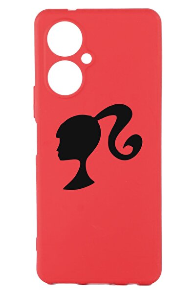 TECNO Camon 19 Red Color Silicone Case with Print and Camera Protection