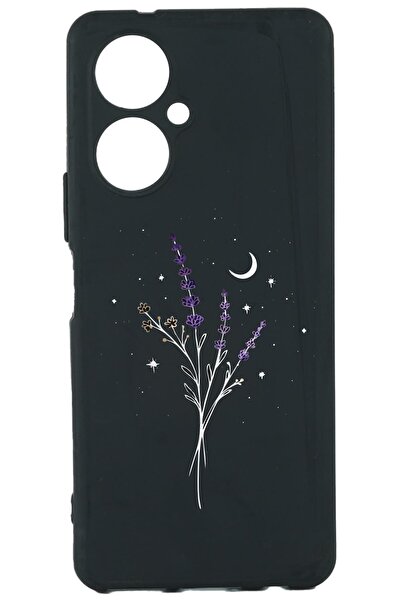 TECNO Camon 19 Baskılı Ve Kamera Korumalı Siyah Renk Silikon Kılıf