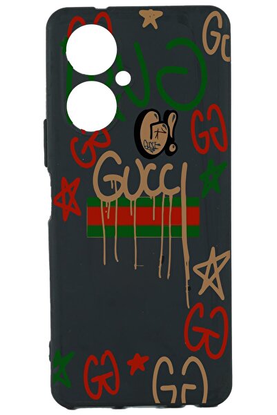 TECNO Camon 19 Baskılı Ve Kamera Korumalı Siyah Renk Silikon Kılıf