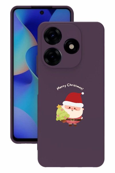 realme حافظة سيليكون باللون الأرجواني C53 مع طباعة وحماية الكاميرا