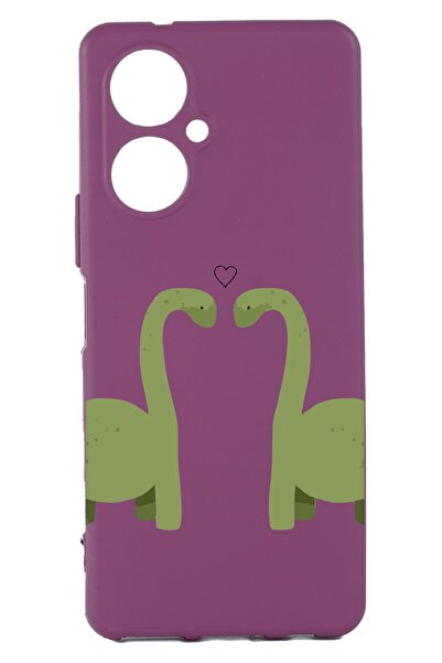 TECNO Camon 19 Printed and Camera Protected Purple Color Silicone Case