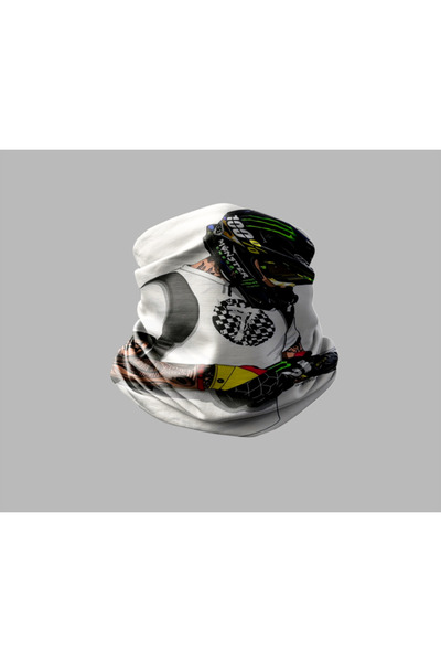 Buffalo Motorcycle Designed Biker Buff Mask Outdoor Neck Collar Unisex Bandana