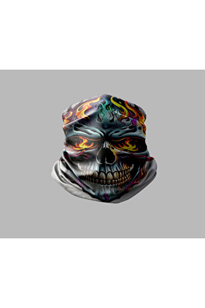 Buffalo Kuru Kafa Tasarımlı Motorcu Buff Maske Outdoor Boyunluk Unisex Bandana