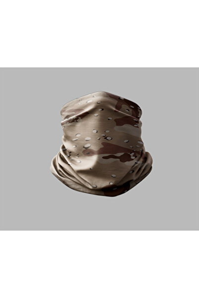 Buffalo قناع برتقالي للرقبة بتصميم مموه للجنسين