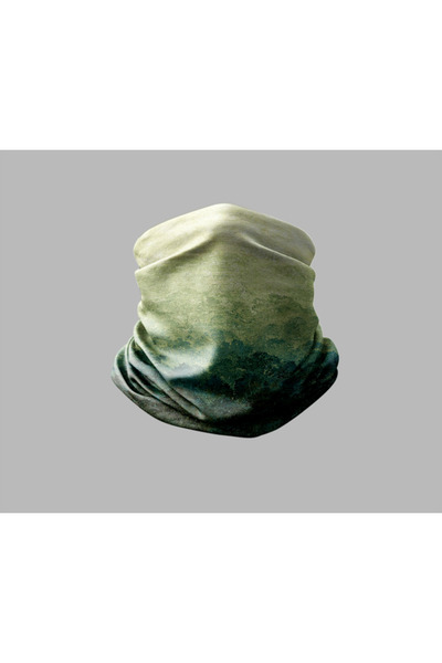 Buffalo باندانا طوق الرقبة للجنسين - تصميم فني رخامي، قناع راكب الدراجة النارية