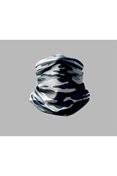 Buffalo قناع برتقالي للرقبة بتصميم مموه للجنسين