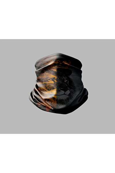 Buffalo قناع برتقالي خارجي للجنسين - باندانا طوق للرقبة بتصميم حيوانات