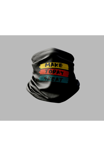 Buffalo قناع برتقالي خارجي للجنسين - تصميم حروف، باندانا طوق الرقبة