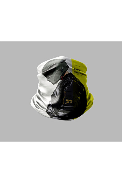 Buffalo Motorcycle Designed Biker Buff Mask Outdoor Neck Collar Unisex Bandana