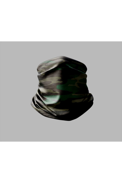 Buffalo قناع برتقالي للرقبة بتصميم مموه للجنسين