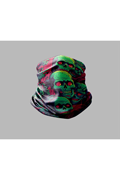 Buffalo Unisex Outdoor Buff Mask - Skull Design, Neck Collar Biker Bandana