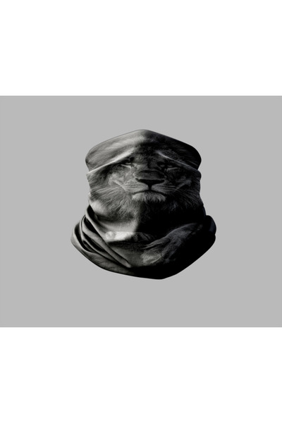 Buffalo قناع برتقالي خارجي للجنسين - تصميم حيوانات، باندانا لراكبي الدراجات ا...