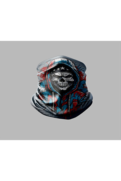 Buffalo Unisex Outdoor Buff Mask - Skull Design, Neck Collar Biker Bandana