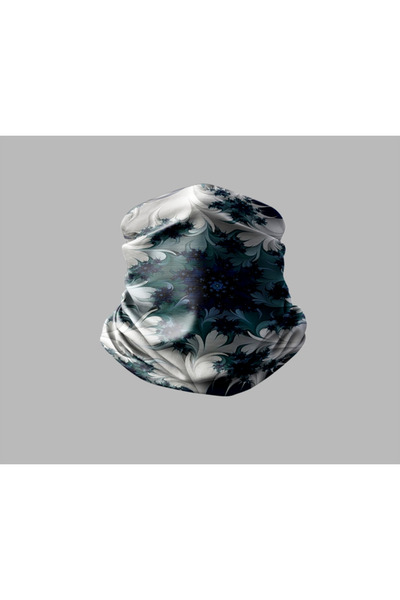 Buffalo باندانا طوق الرقبة للجنسين - تصميم فني رخامي، قناع راكب الدراجة النارية