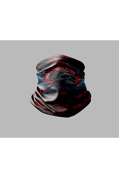 Buffalo Skull Design Biker Buff Mask Outdoor Neck Collar Unisex Bandana