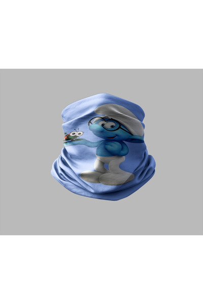 Buffalo قناع برتقالي خارجي للجنسين - تصميم السنافر لراكبي الدراجات النارية