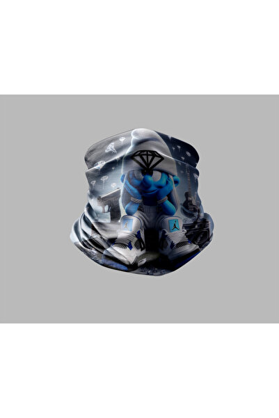 Buffalo قناع برتقالي خارجي للجنسين - تصميم السنافر لراكبي الدراجات النارية