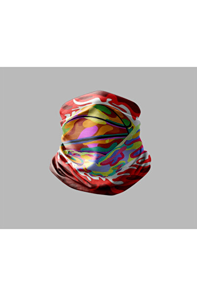 Buffalo Basketball Patterned Biker Buff Mask - Unisex Outdoor Neck Collar Ban...