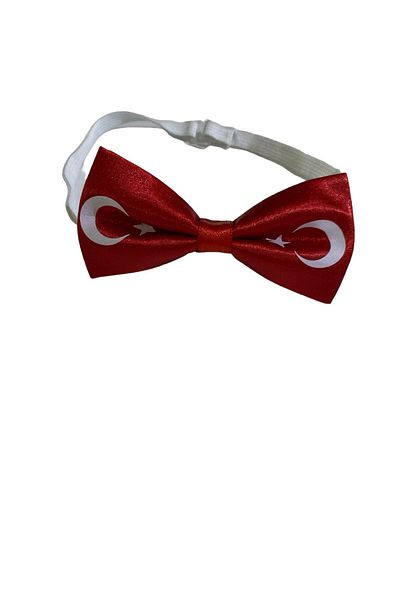 Miyakidsworld 6 Pieces-Flag Patterned Feast Bow Tie Set-23 April 29 October School Performance Costume Accessory