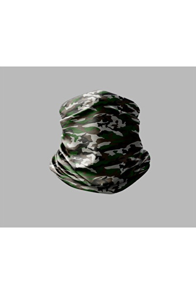 Buffalo قناع برتقالي للرقبة بتصميم مموه للجنسين