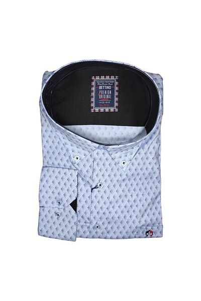 marufshop Ανδρικό μακρυμάνικο πουκάμισο Lycra κατάλληλο για μεγάλο μέγεθος 145 κιλών