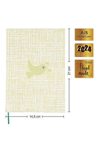 BİDEFTER كتاب موسيقى (خطوط مقطوعة مزدوجة بدون مفتاح) 100% صناعة يدوية، خياطة ...