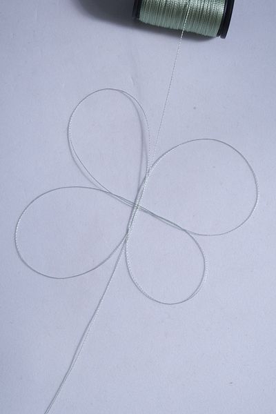 Eskişehir hobi sanat 0,2 mm 30 μέτρα κορδόνι Tasbih Çağla Πράσινο Χρώμα