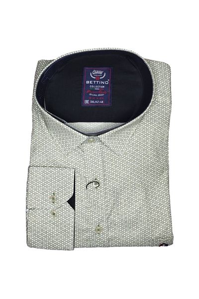 marufshop Ανδρικό μακρυμάνικο πουκάμισο Lycra κατάλληλο για μεγάλο μέγεθος 125 κιλών